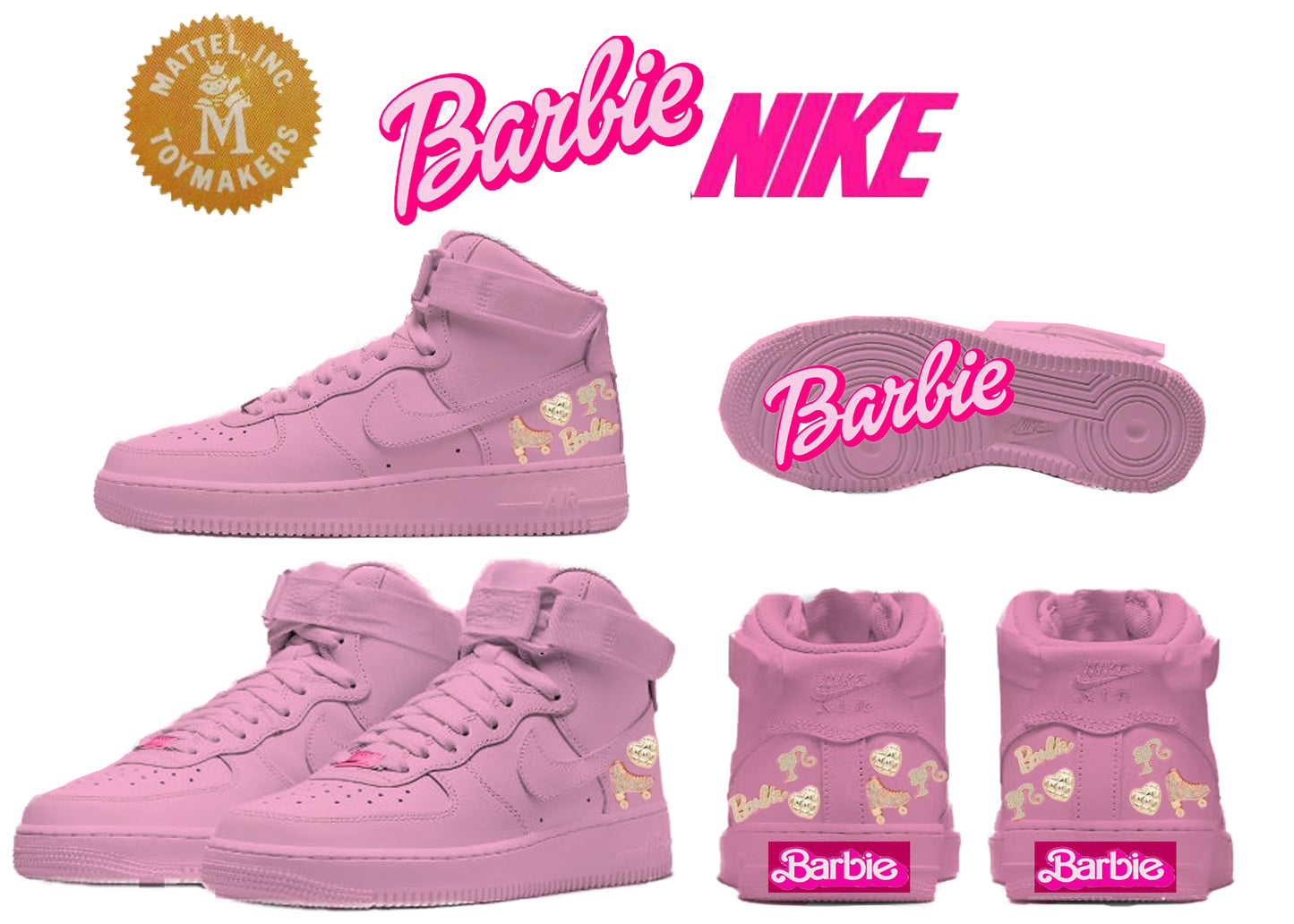 Barbie X Nike Air Force Ones