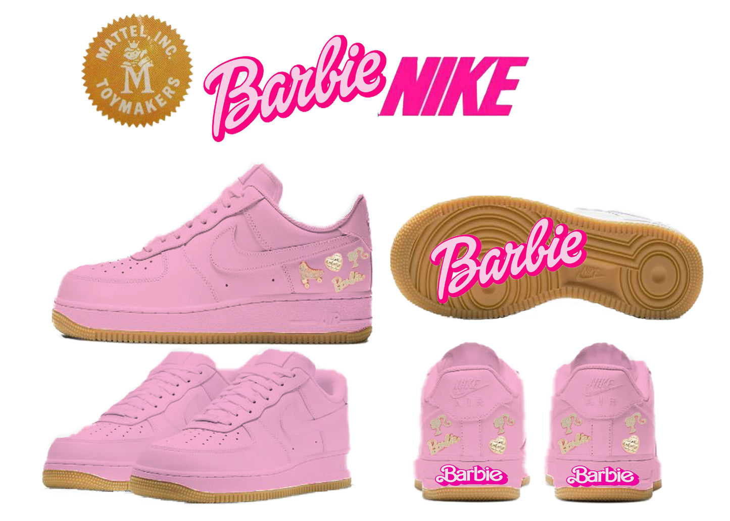 Barbie X Nike Air Force Ones