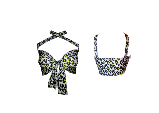 Slime Green Cheetah Bandeau