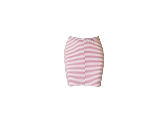 Candy Stripper Mini Pencil Skirt